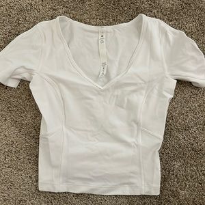Lululemon v neck white tshirt